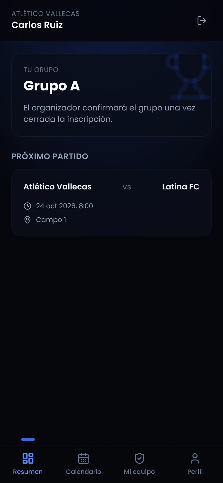 Resumen del capitán: su grupo y el próximo partido