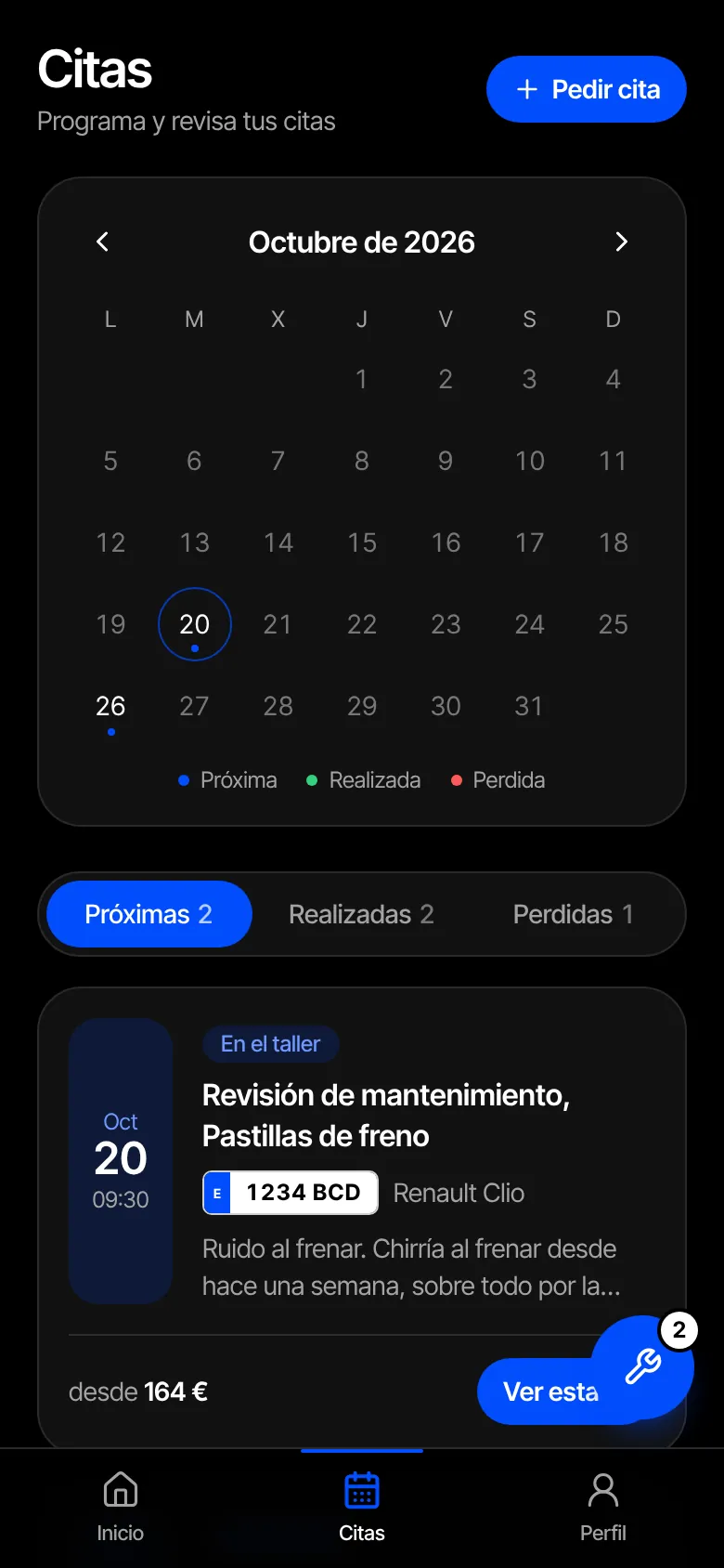 Calendario de citas